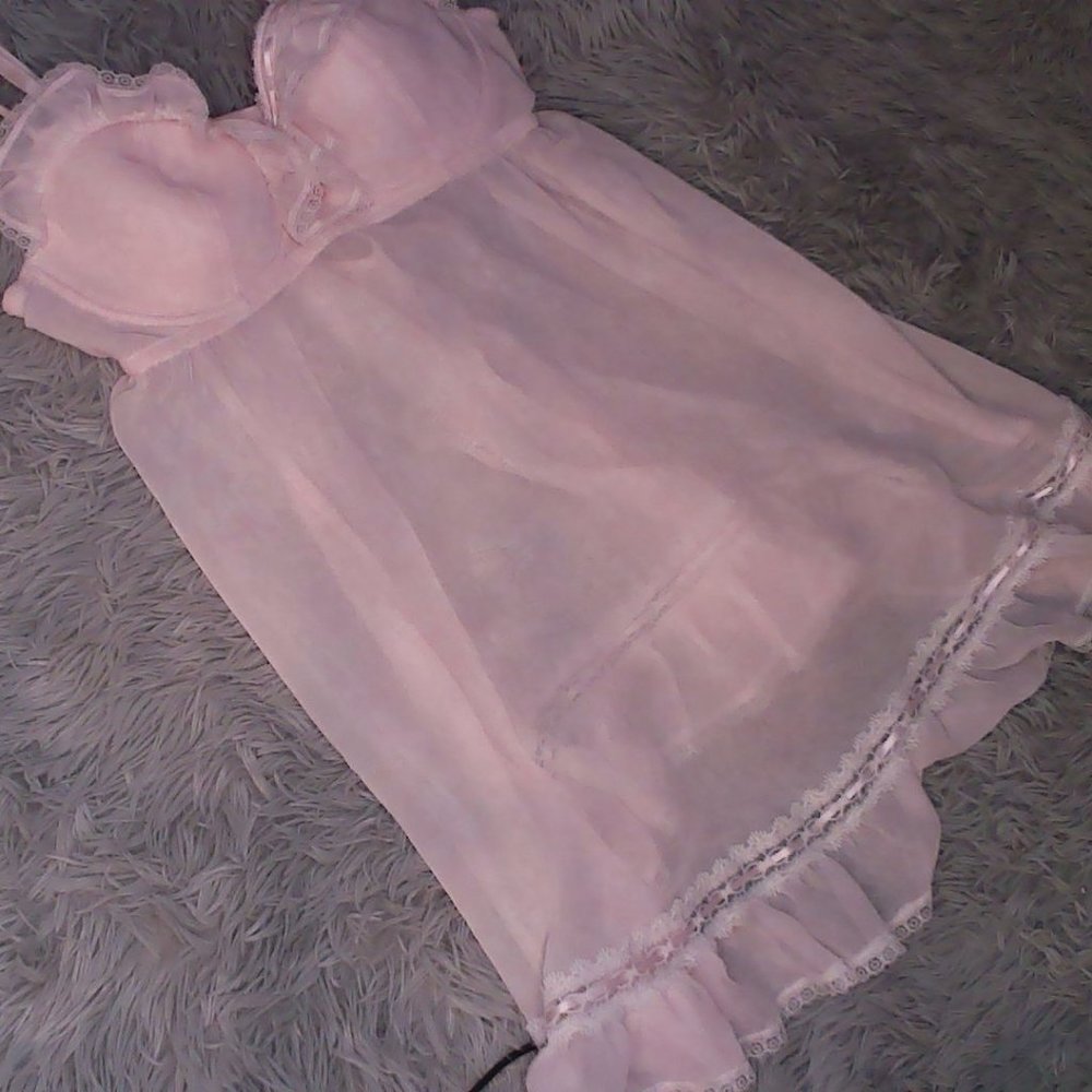 pastel pink ligerie slip